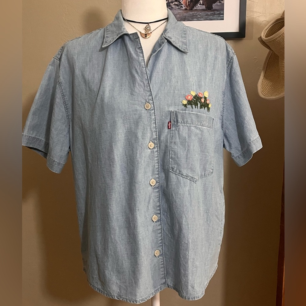 Levi's Blue Casual Button Down Shirt